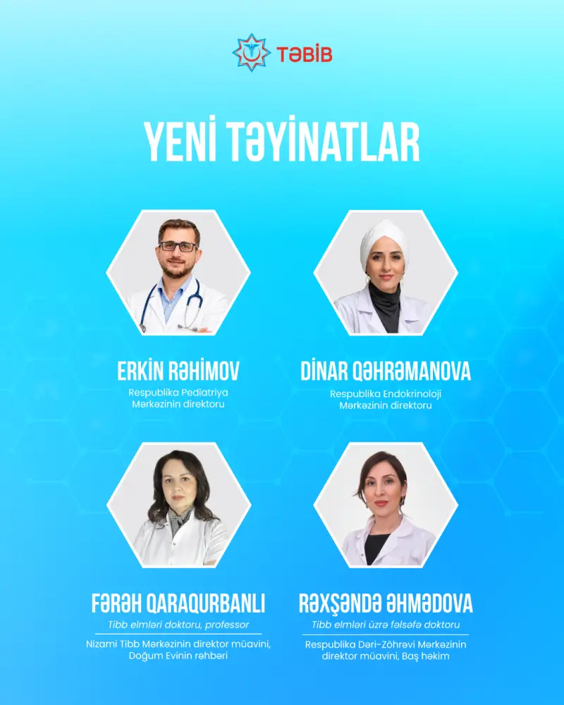 TƏBİB-in rəhbərindən yeni təyinatlar - FOTO
