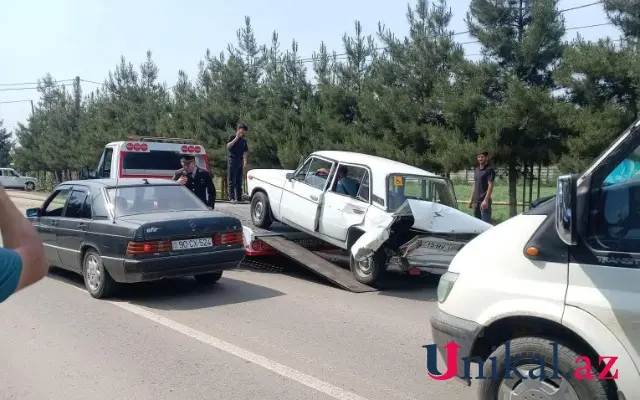 Cəlilabadda qəza: iki nəfər xəsarət aldı – FOTO