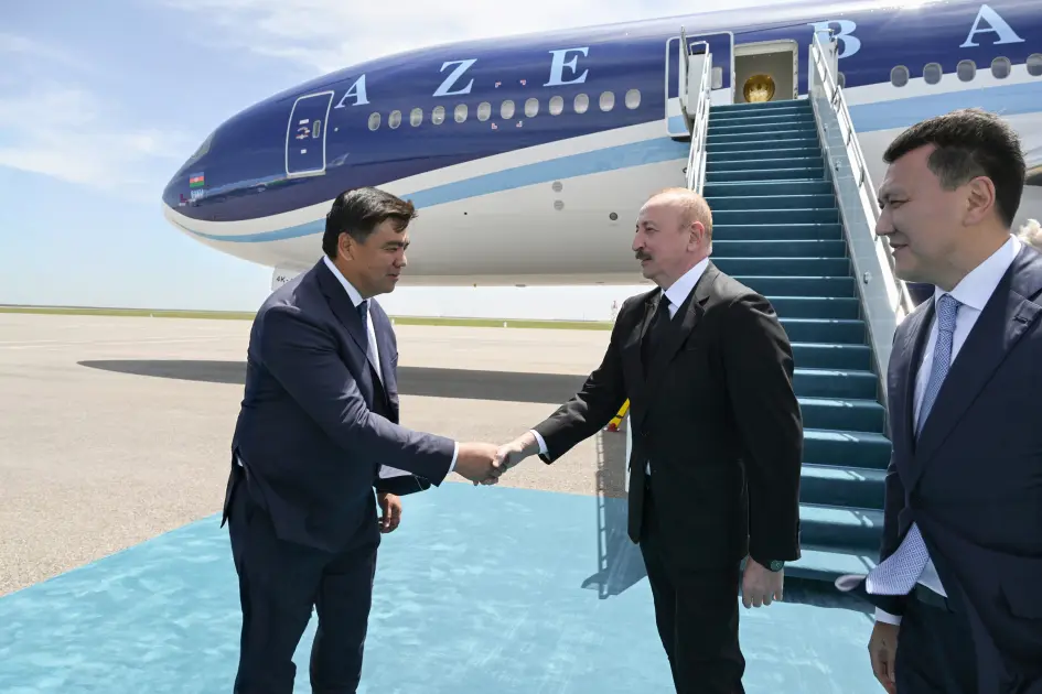 Prezident İlham Əliyev Qazaxıstanda işgüzar səfərdədir