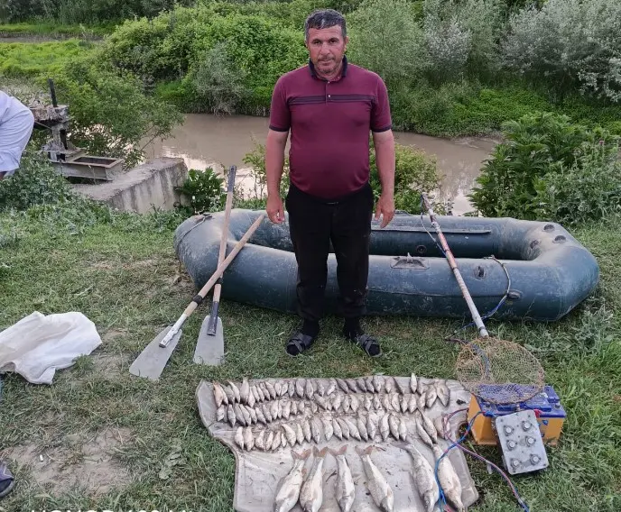 Qanunsuz ovlanmış 83 balıq götürüldü - Foto