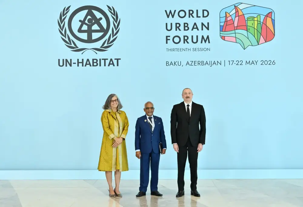 Prezident WUF13-ün açılış mərasimində çıxış etdi - YENİLƏNDİ 2