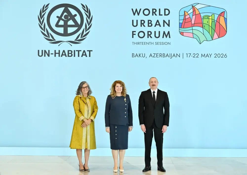 Prezident WUF13-ün açılış mərasimində çıxış etdi - YENİLƏNDİ 2