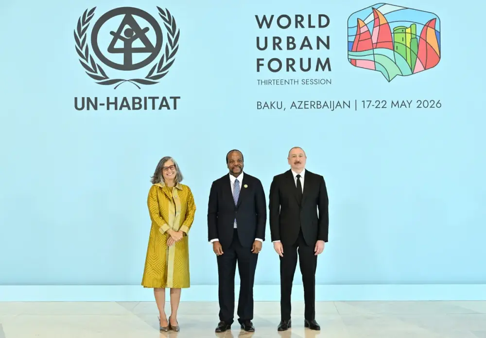 Prezident WUF13-ün açılış mərasimində çıxış etdi - YENİLƏNDİ 2
