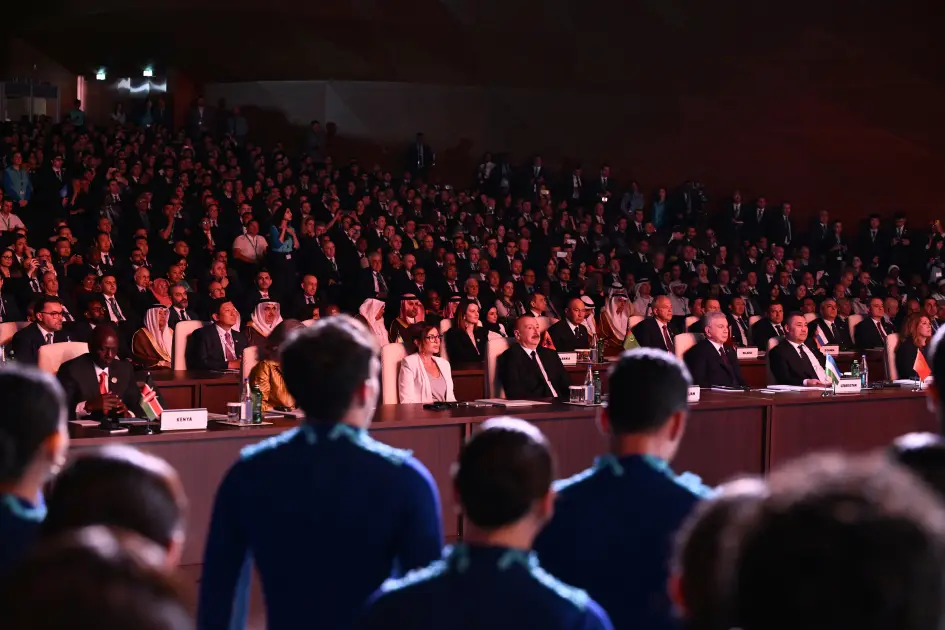 Prezident və xanımı WUF13-ün açılış mərasimində - FOTOLAR