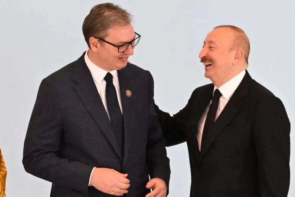 İlham Əliyevin Vuçiçlə səmimi FOTOLARI