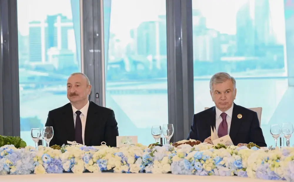 Prezident və xanımı adından “Gülüstan” sarayında rəsmi ziyafət verildi – FOTOLAR/VİDEO