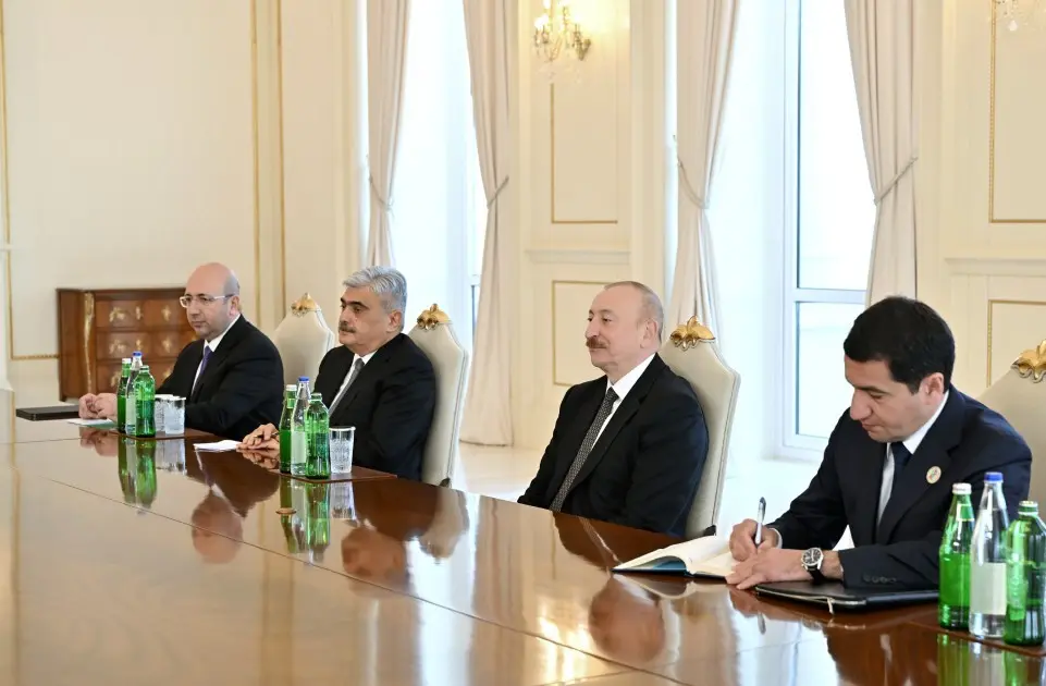 Prezident İqor Sergeyenkonu qəbul etdi - Fotolar 