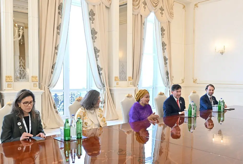 Prezident İlham Əliyev BMT Baş katibinin müavinini qəbul etdi