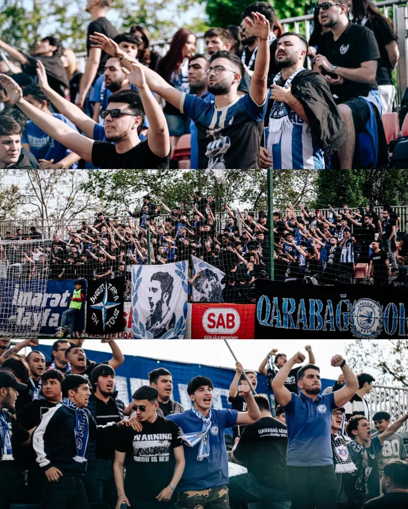 Azarkeşlər Allahverdi Bağırovu belə yad etdilər - FOTOLAR