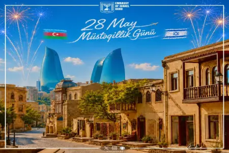 İsrail səfirliyi Azərbaycanı təbrik etdi