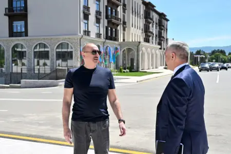 Prezident Xankəndi Mədəniyyət Mərkəzinin açılışında - Fotolar