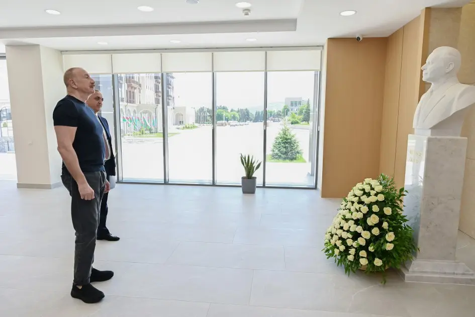 Prezident Xankəndi Mədəniyyət Mərkəzinin açılışında - Fotolar