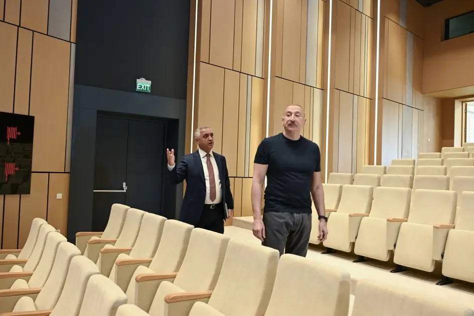 Prezident Xankəndi Mədəniyyət Mərkəzinin açılışında - Fotolar