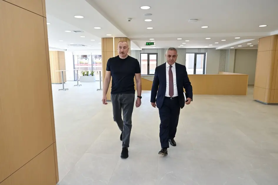 Prezident Xankəndi Mədəniyyət Mərkəzinin açılışında - Fotolar