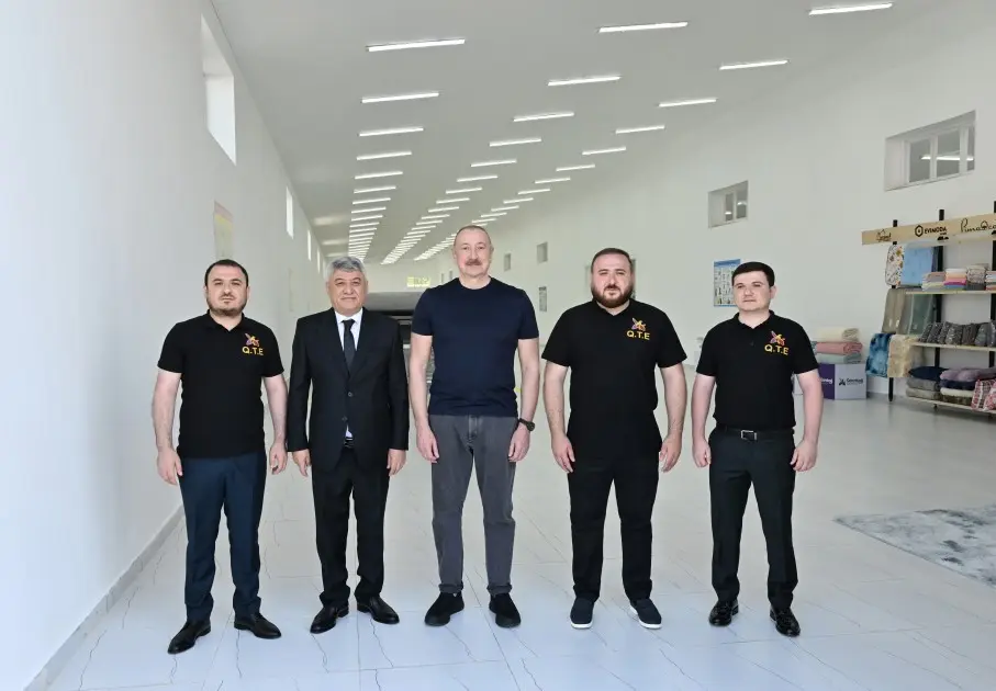 Xocalıda “Qarabağ Tekstil Evi” MMC istifadəyə verildi