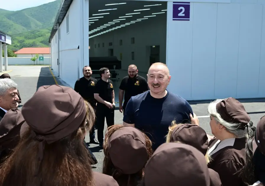Xocalıda “Qarabağ Tekstil Evi” MMC istifadəyə verildi