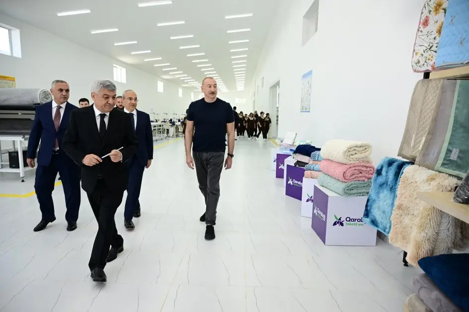 Xocalıda “Qarabağ Tekstil Evi” MMC istifadəyə verildi