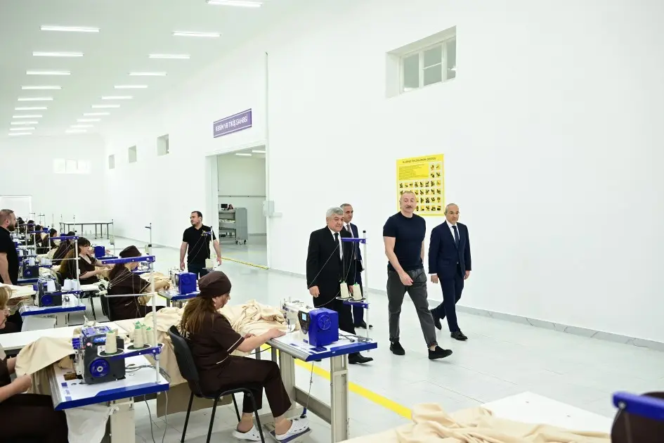 Xocalıda “Qarabağ Tekstil Evi” MMC istifadəyə verildi