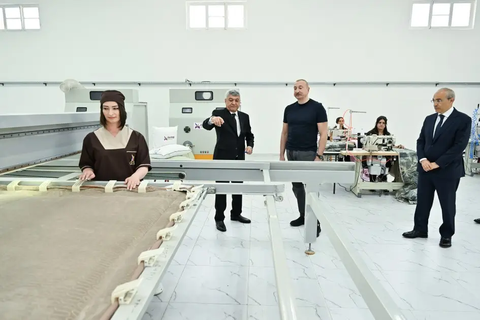Xocalıda “Qarabağ Tekstil Evi” MMC istifadəyə verildi