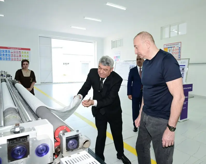 Xocalıda “Qarabağ Tekstil Evi” MMC istifadəyə verildi