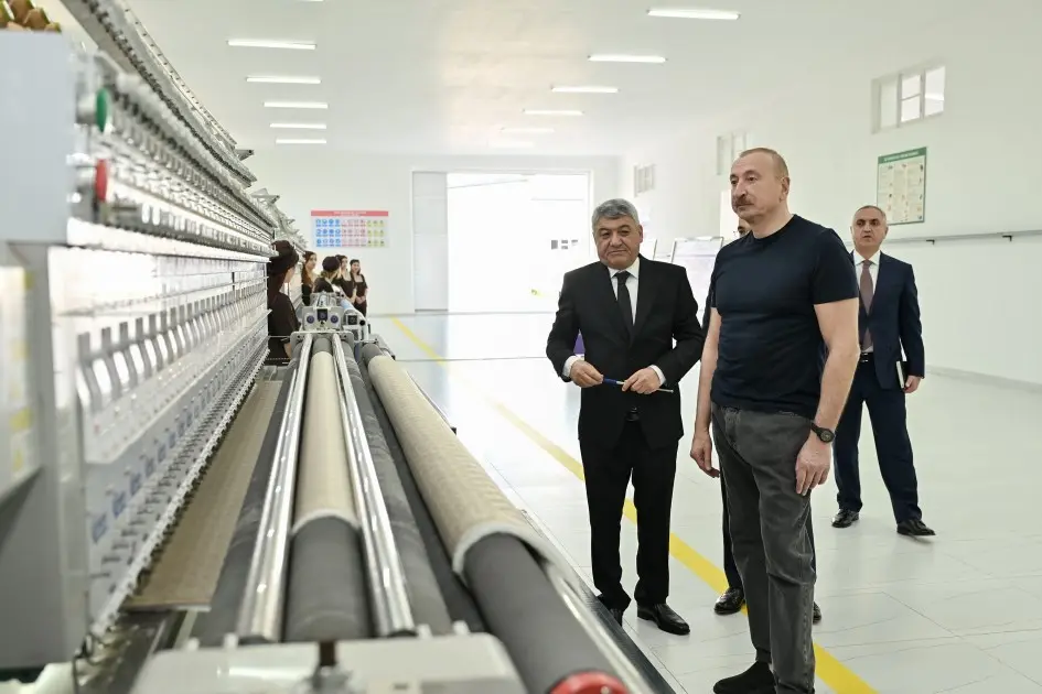 Xocalıda “Qarabağ Tekstil Evi” MMC istifadəyə verildi