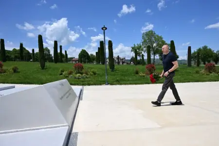 Prezident Xankəndidə Zəfər parkında - Fotolar