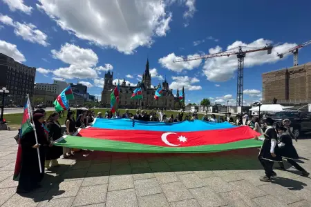 Kanadanın paytaxtında Azərbaycan bayrağı dalğalandırıldı