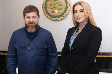Roza Zərgərli Ramzan Kadırovla - FOTO