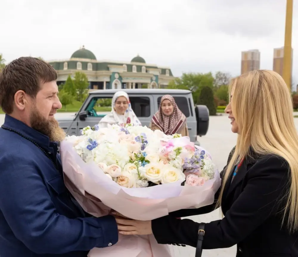 Roza Zərgərli Ramzan Kadırovla - FOTO