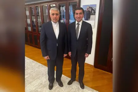 Hikmət Hacıyev İran səfiri ilə görüşdü
