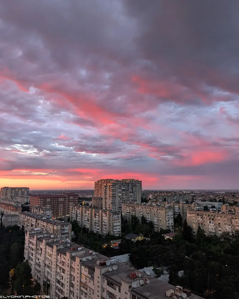 Gün batımı Bakını narıncıya boyadı – FOTOLAR