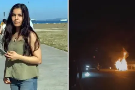 25 yaşlı qız motosiklet qəzasında yanaraq öldü - Video