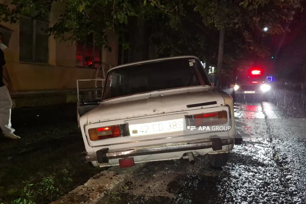 Lənkəranda avtomobil ağaca çırpıldı, sürücü öldü – FOTOLAR