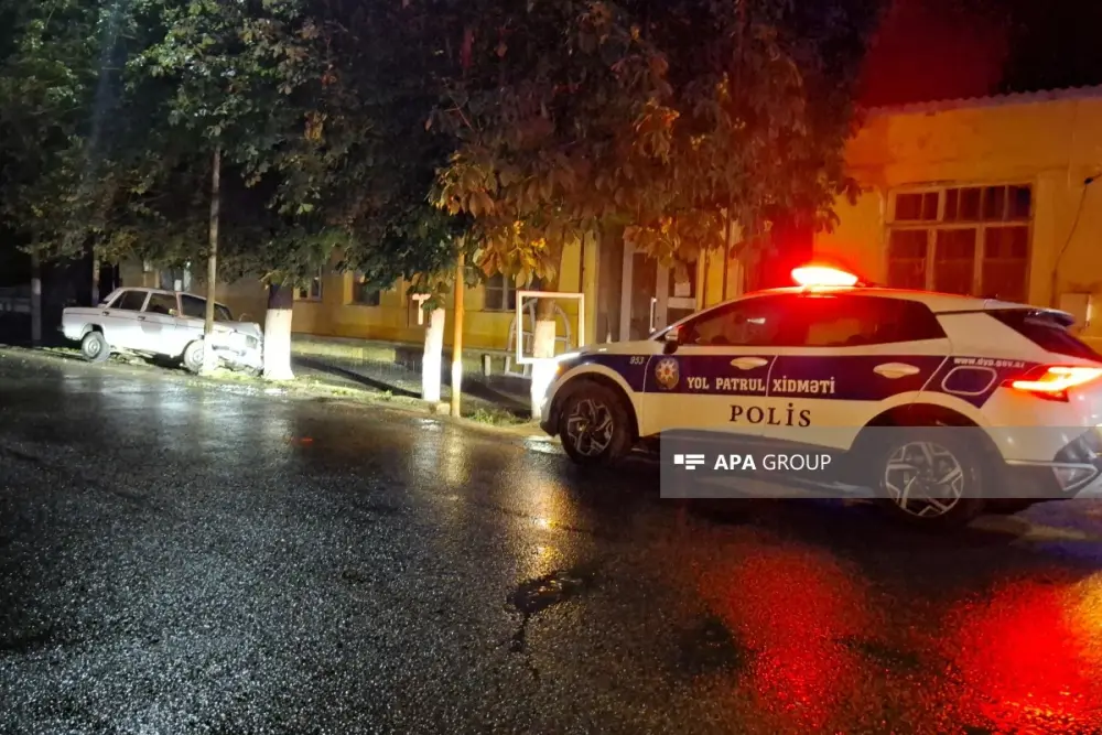 Lənkəranda avtomobil ağaca çırpıldı, sürücü öldü – FOTOLAR