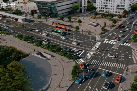“Nərimanov”da avtobuslar üçün mübadilə mərkəzi yaradılır - Fotolar