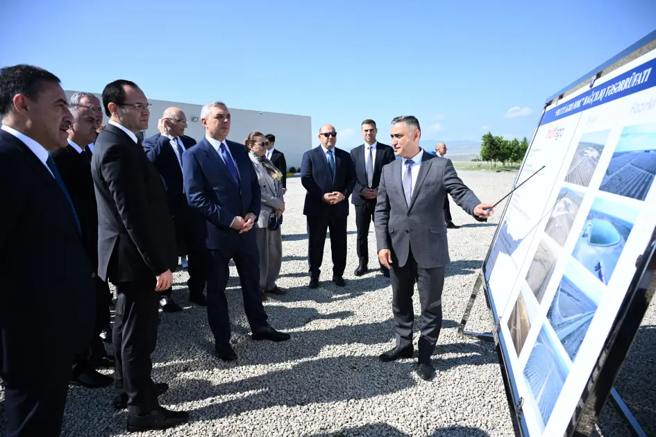 Dövlət rəsmiləri Ağdərənin Baş planı ilə tanış oldular - Fotolar 