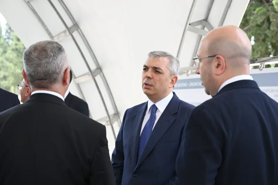 Dövlət rəsmiləri Ağdərənin Baş planı ilə tanış oldular - Fotolar 