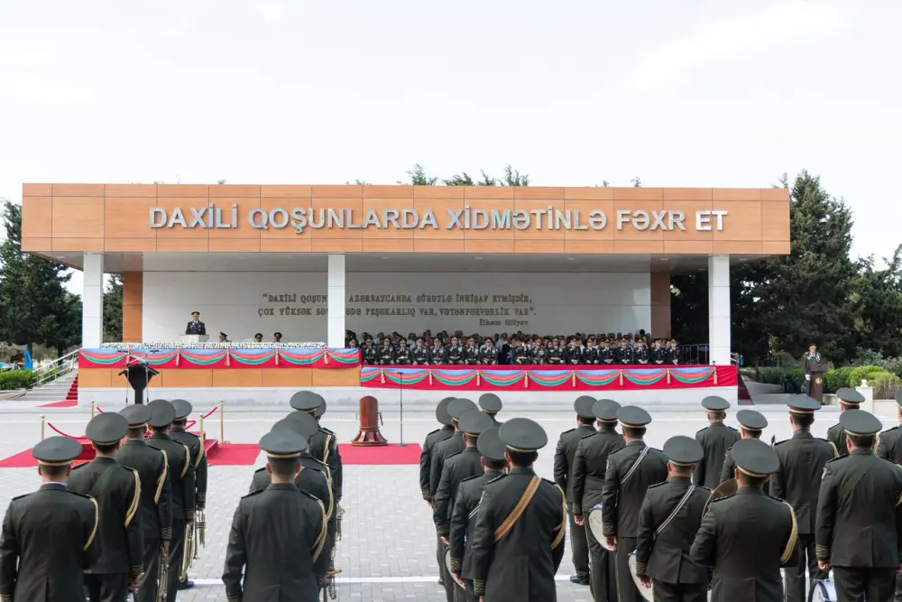 Vilayət Eyvazov DİN-in Hərbi İnstitutunda buraxılışa qatıldı - Fotolar