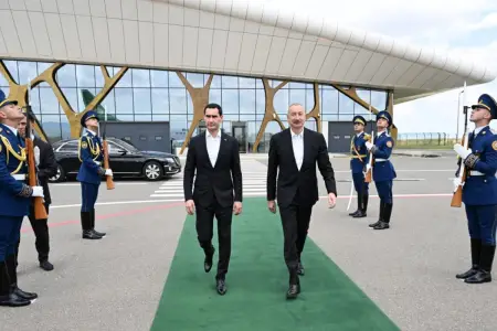 Prezidentin sosial media hesablarında Sərdar Berdiməhəmmədovun Azərbaycana səfərinə dair videoçarx paylaşıldı