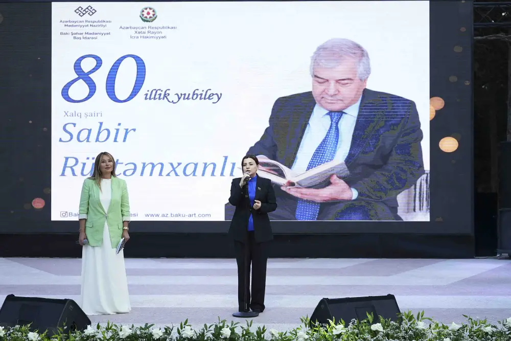 Xətaidə Sabir Rüstəmxanlının 80 illiyi qeyd olundu - Video - Fotolar
