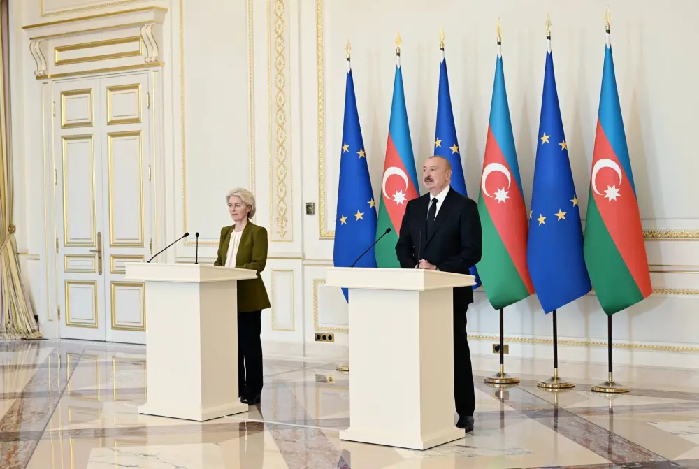Prezident İlham Əliyev və Ursula fon der Lyayen mətbuata birgə bəyanatlarla çıxış etdilər – YENİLƏNDİ