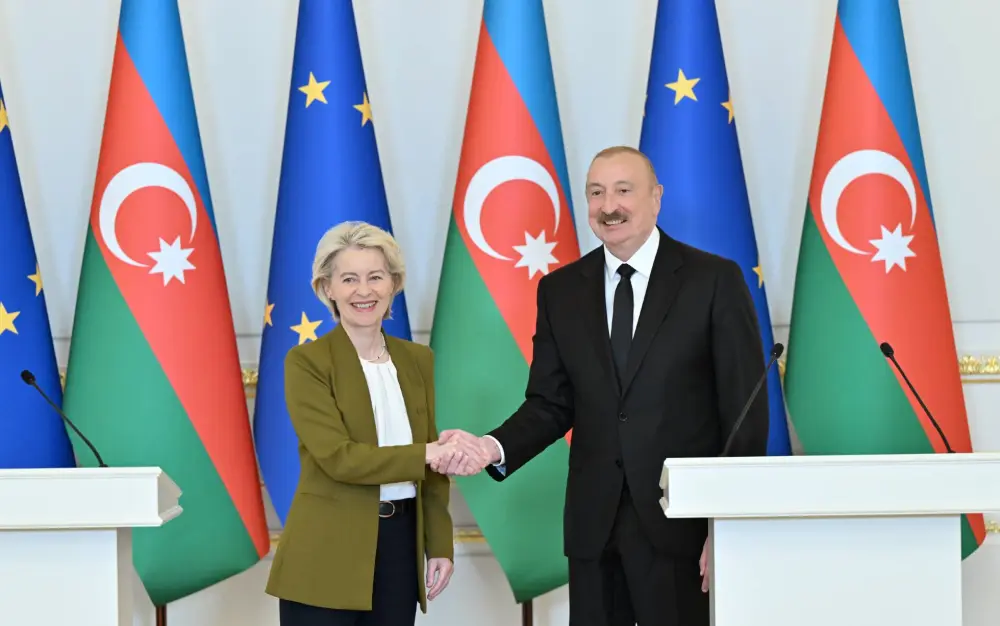 Prezident İlham Əliyev və Ursula fon der Lyayen mətbuata birgə bəyanatlarla çıxış etdilər – YENİLƏNDİ