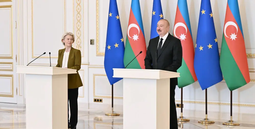 Prezident İlham Əliyev və Ursula fon der Lyayen mətbuata birgə bəyanatlarla çıxış etdilər – YENİLƏNDİ
