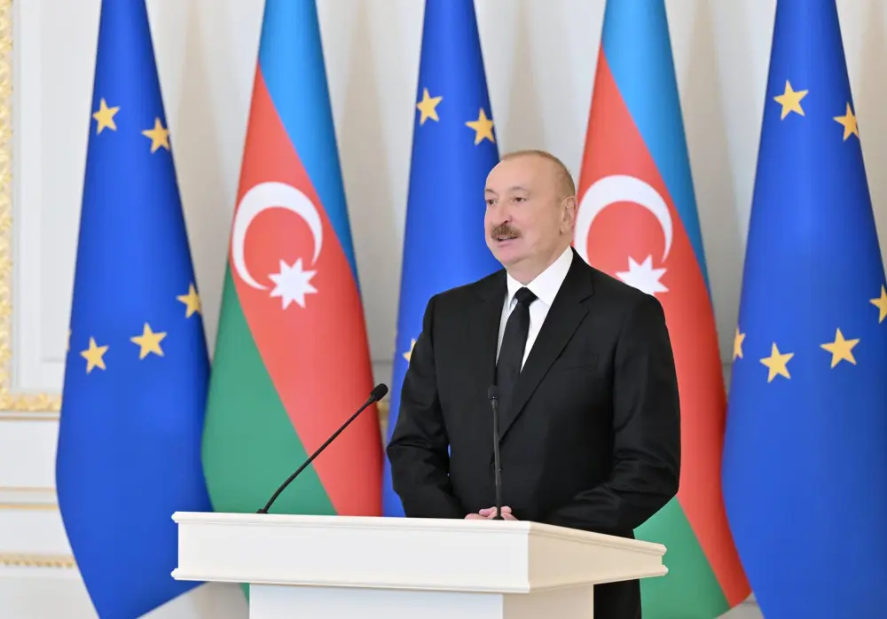 Prezident İlham Əliyev və Ursula fon der Lyayen mətbuata birgə bəyanatlarla çıxış etdilər – YENİLƏNDİ