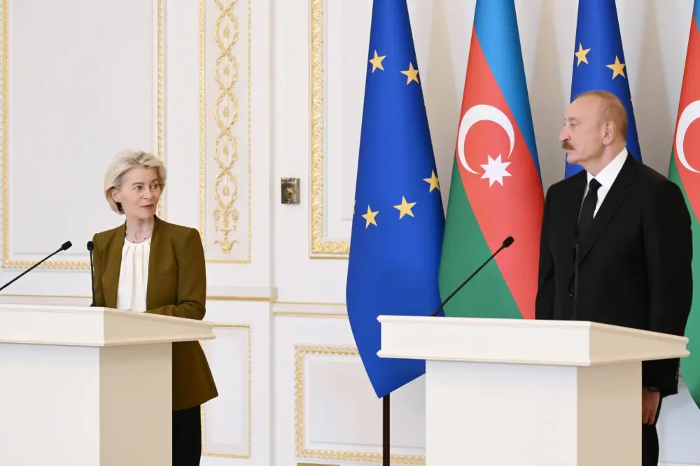 Prezident İlham Əliyev və Ursula fon der Lyayen mətbuata birgə bəyanatlarla çıxış etdilər – YENİLƏNDİ