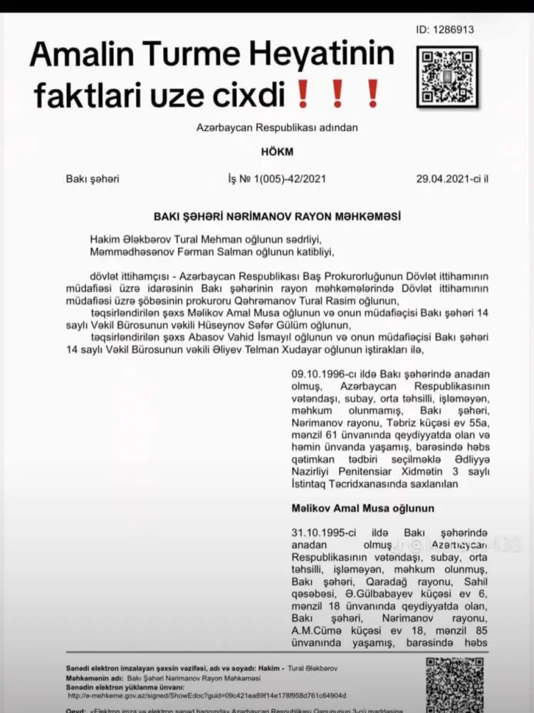 Qəzada ölən Amal narkotikə görə tutulubmuş - Fotolar