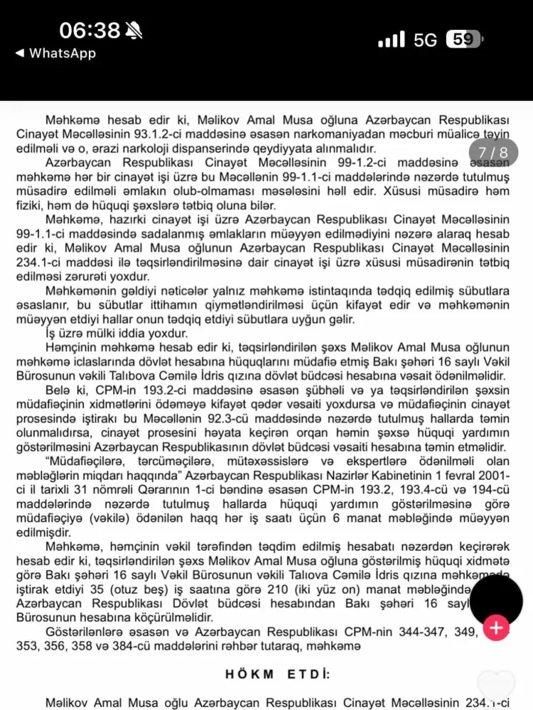 Qəzada ölən Amal narkotikə görə tutulubmuş - Fotolar