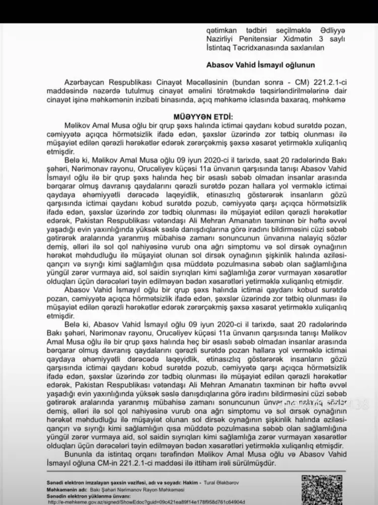 Qəzada ölən Amal narkotikə görə tutulubmuş - Fotolar