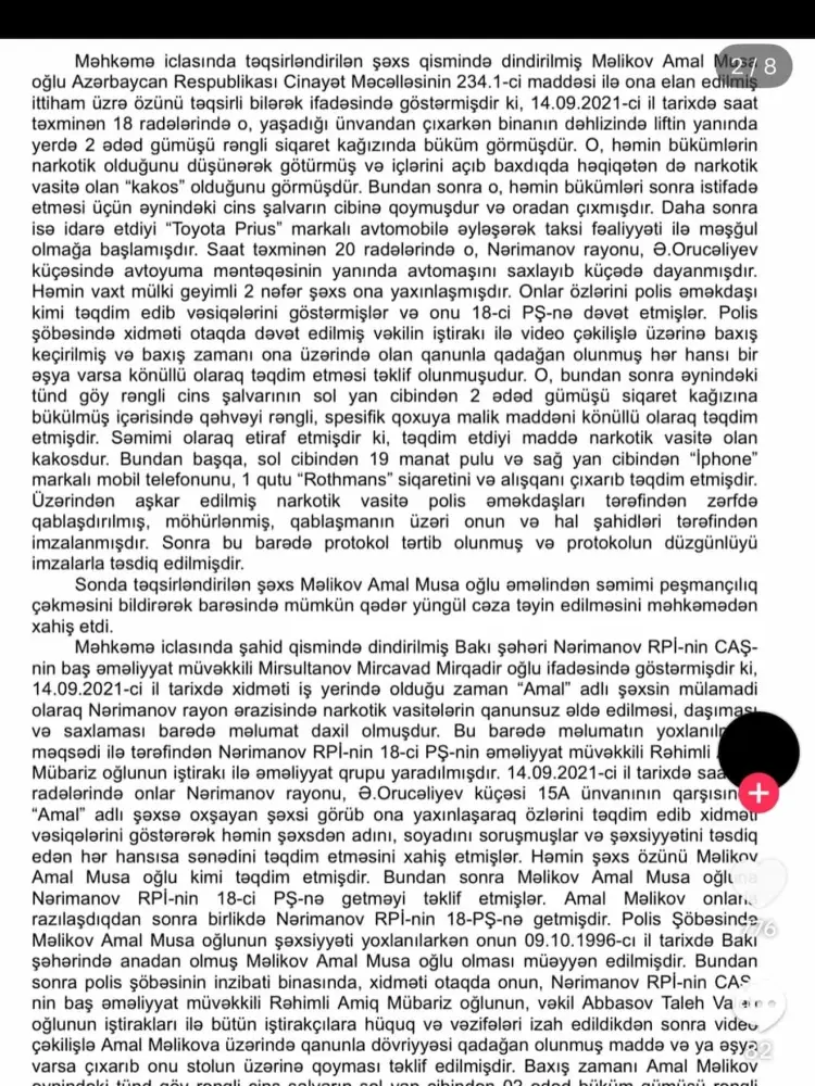 Qəzada ölən Amal narkotikə görə tutulubmuş - Fotolar