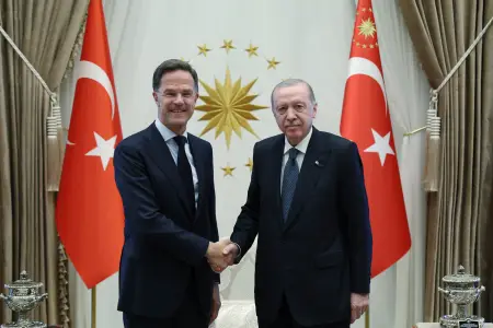 Ərdoğan Rutte ilə görüşdü